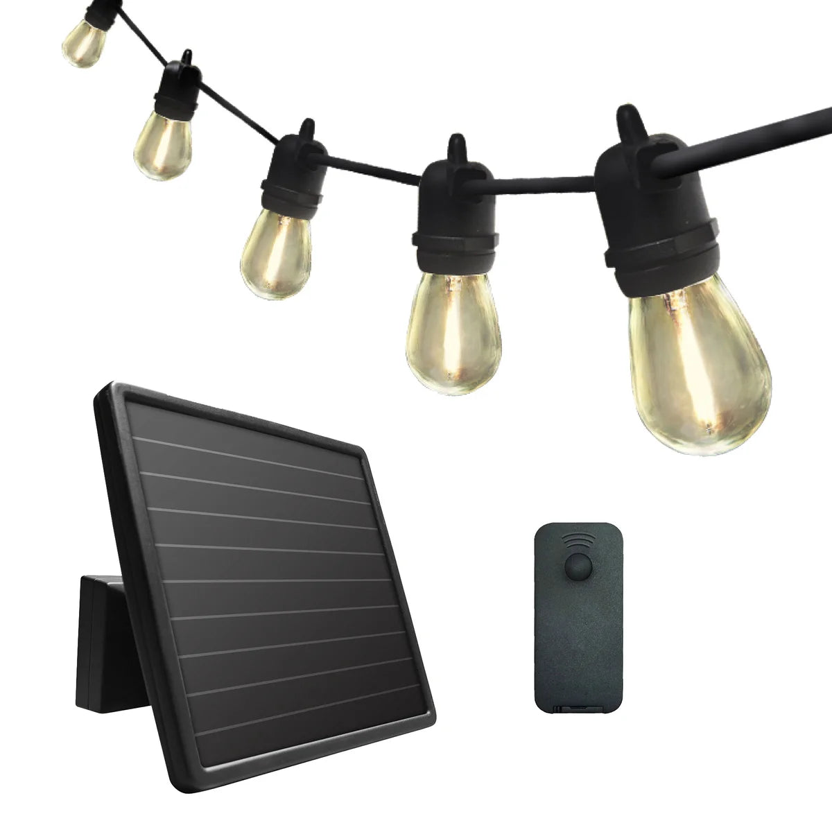 NEW - Sunforce 35ft Solar String Lights with Remote Control - Retail $48