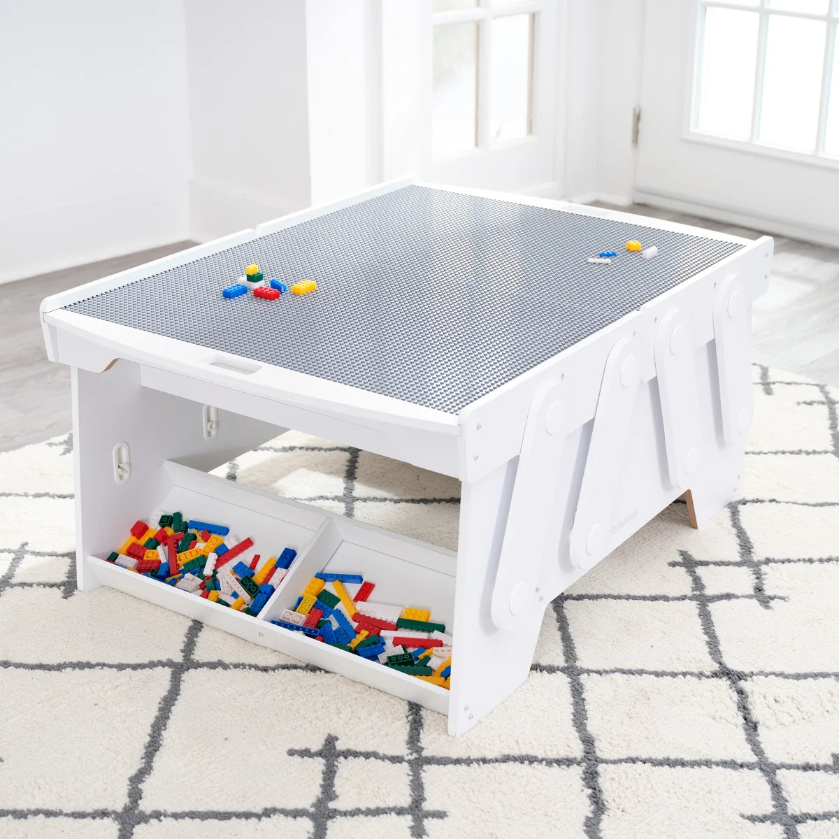 NEW - Building Bricks Play N Store Mega Table - Retail $179