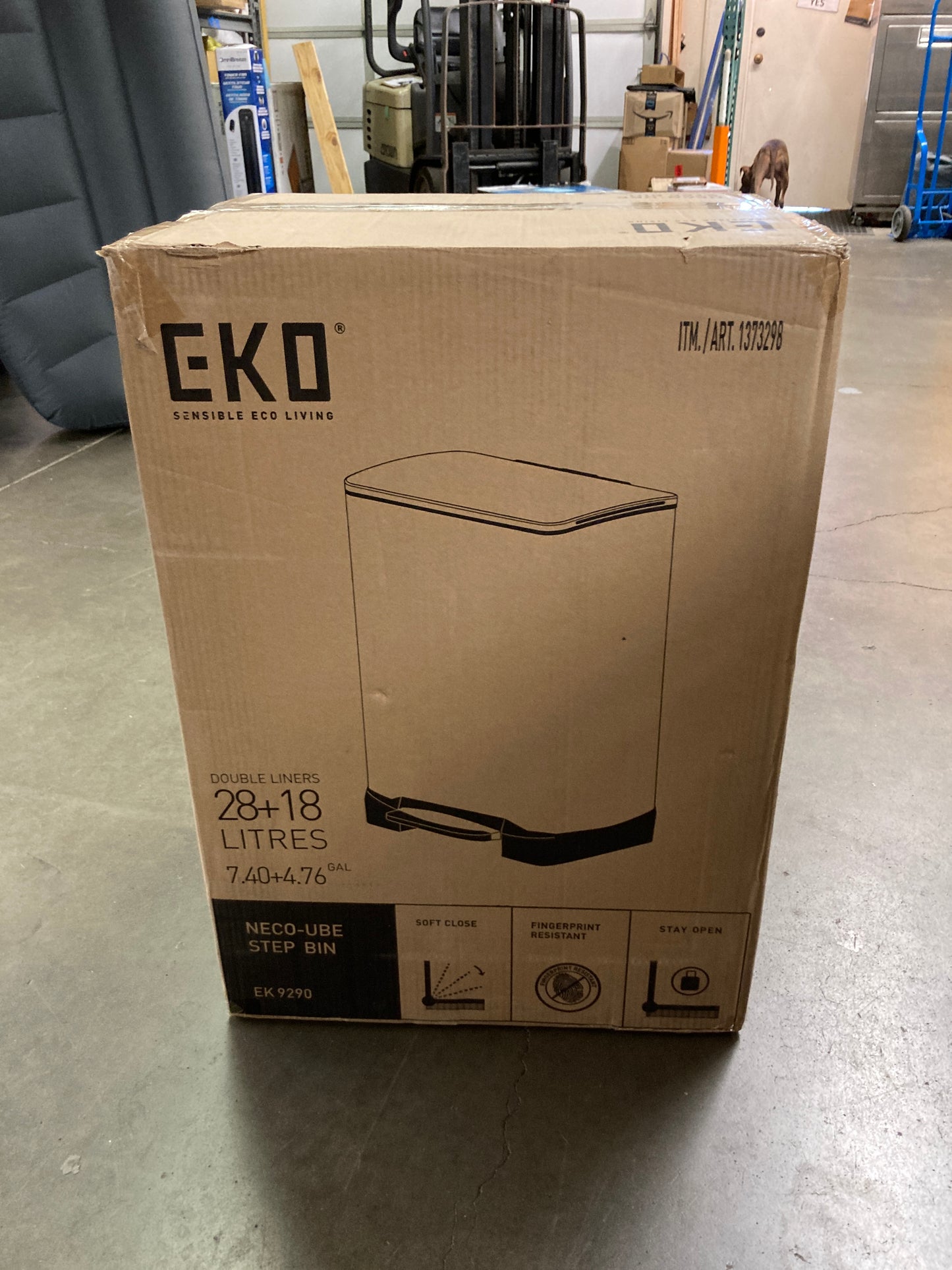 Costco - Neocube 50 Liter Dual Compartment 28 Liter and 18 Liter Stainless Steel Recycle and Trash Bin - Retail $99 Default Title