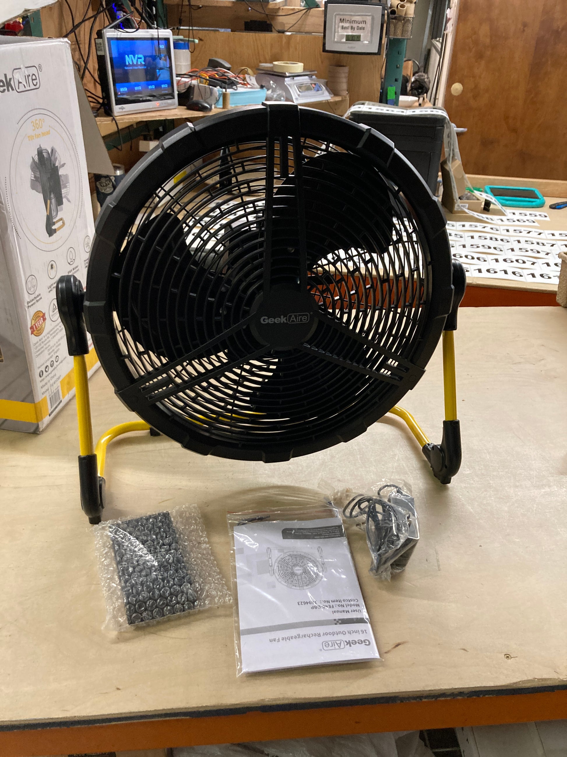 Costco - Rechargeable Outdoor High Velocity Fan with Extra Battery Pack - Retail $99 Default Title