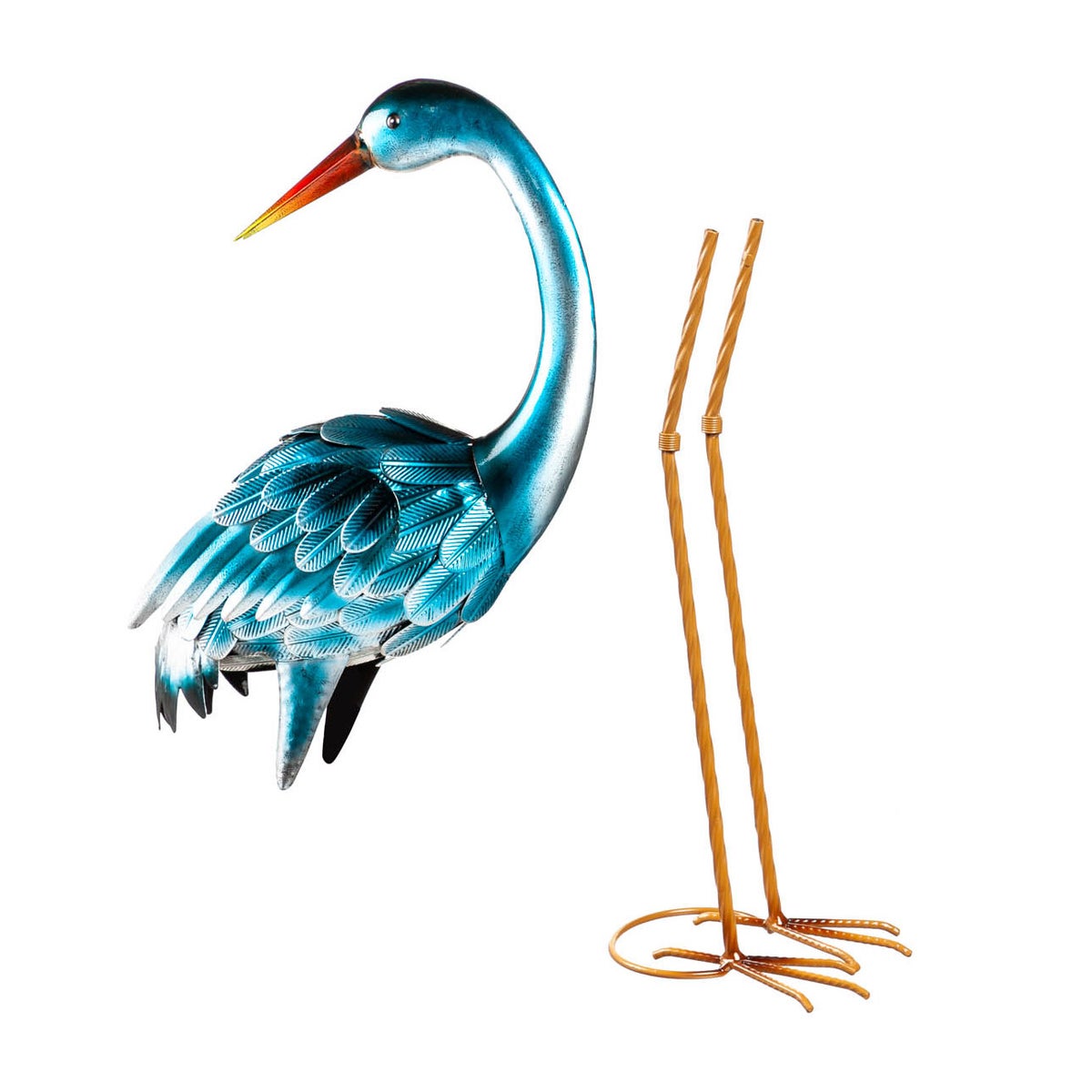 35” Blue Heron Statue Pair - Retail $40