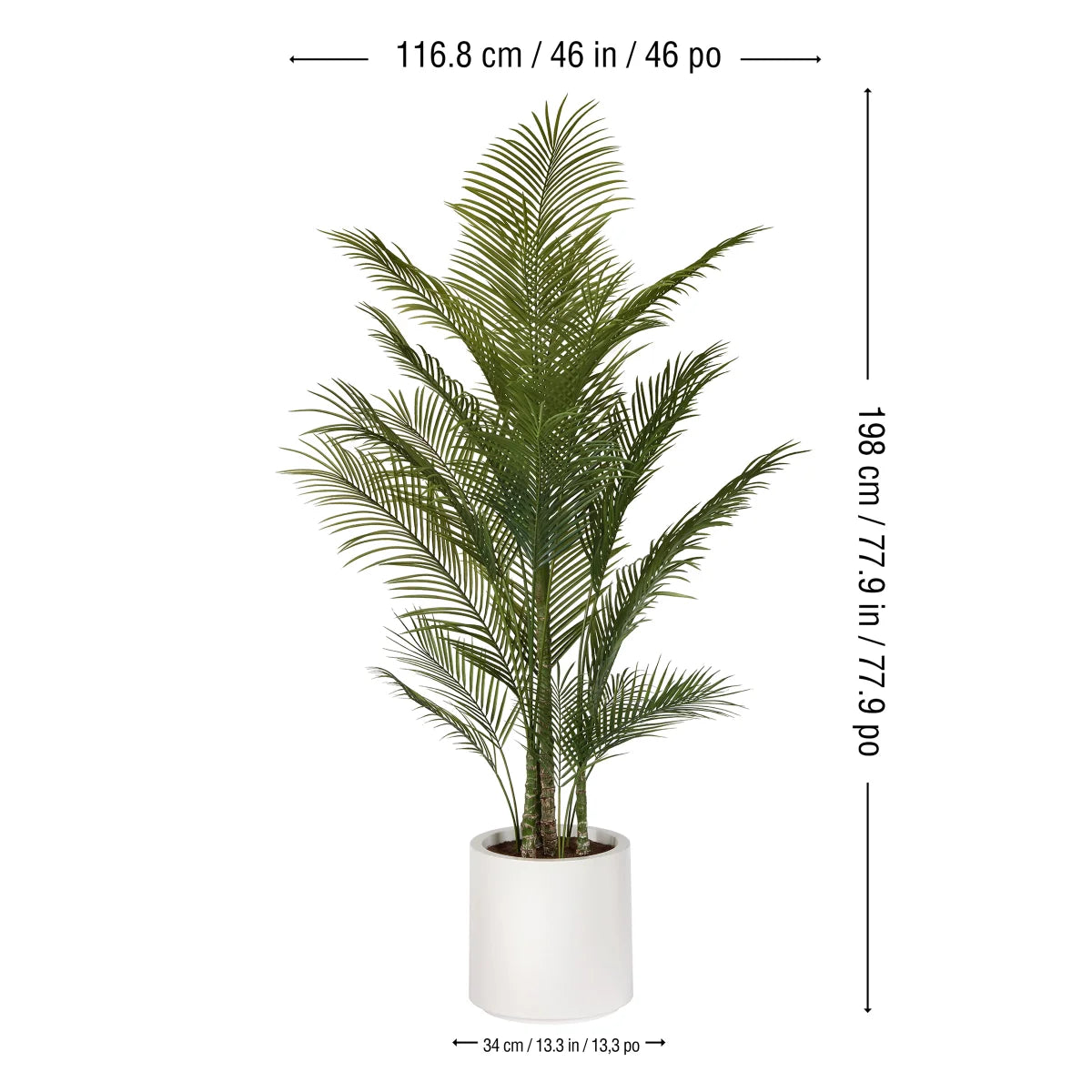 Faux Palm Tree 6.5 ft - Retail $169