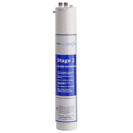Pure Blue High Efficiency Membrane Replacement for 1:1 Reverse Osmosis Water Filtration System - Retail $58
