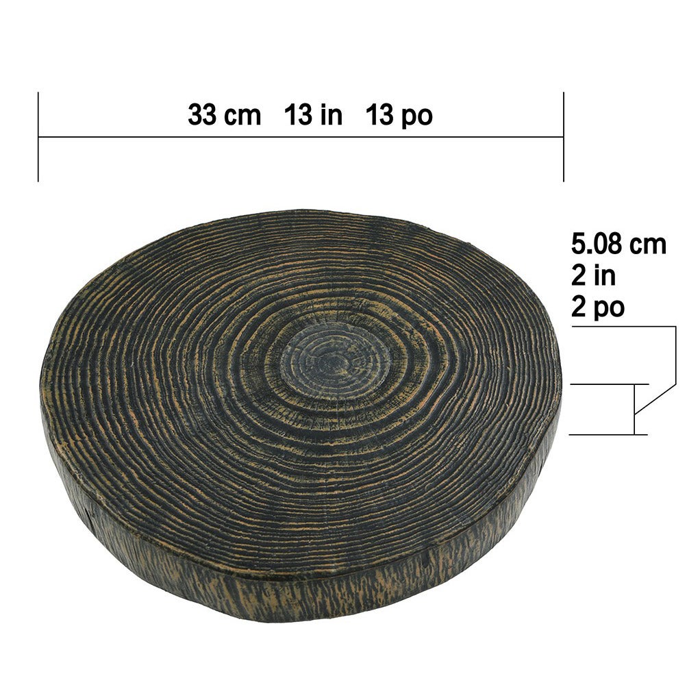 Stone Composite Stepping Stones, 3-pack