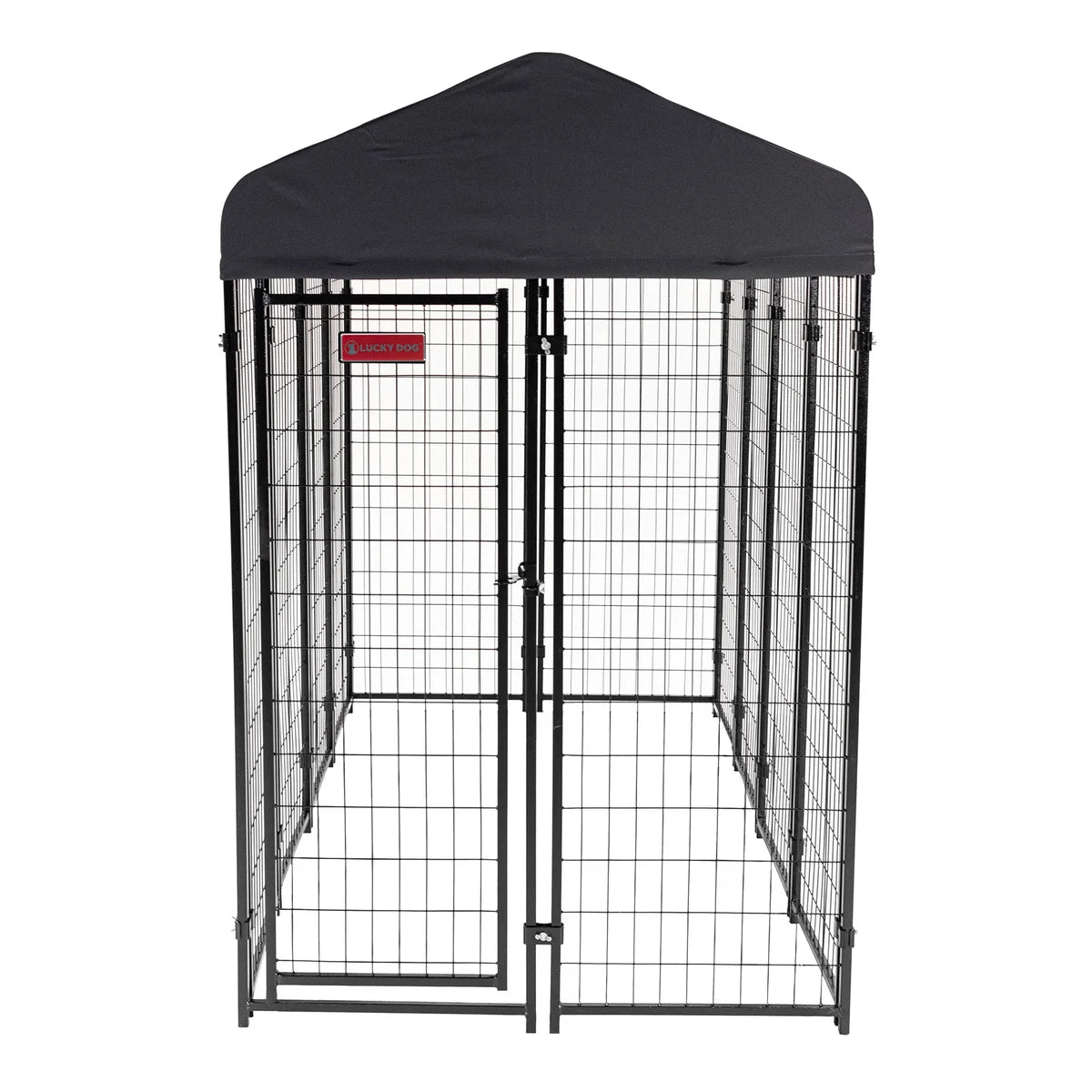 NEW - Lucky Dog STAY Series Villa Dog Kennel 4ftx8ft with Privacy Screen - Retail $499