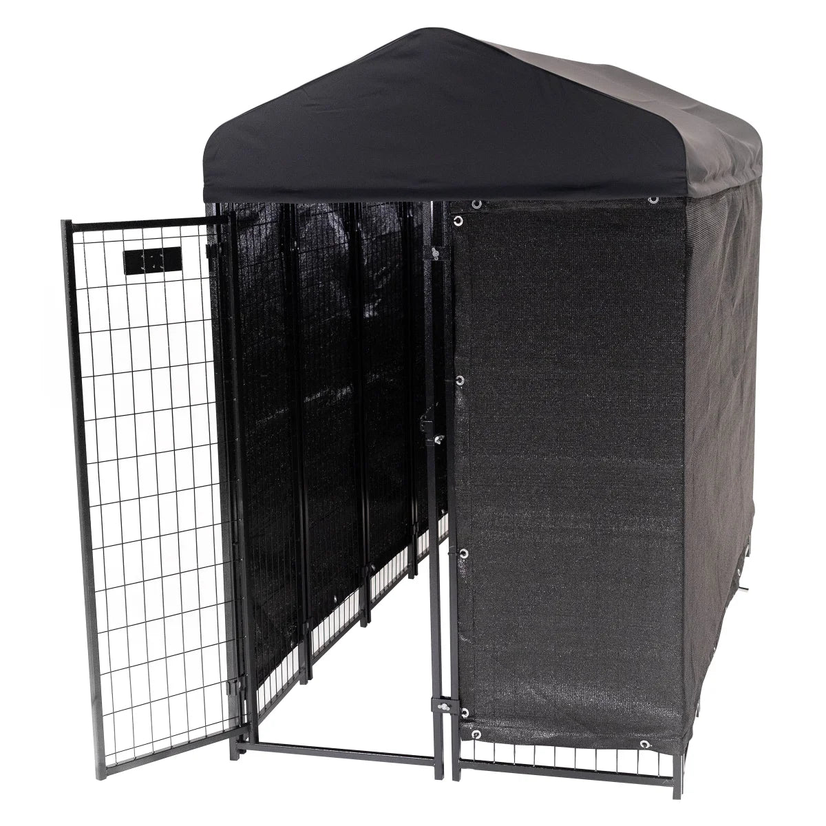 NEW - Lucky Dog STAY Series Villa Dog Kennel 4ftx8ft with Privacy Screen - Retail $499