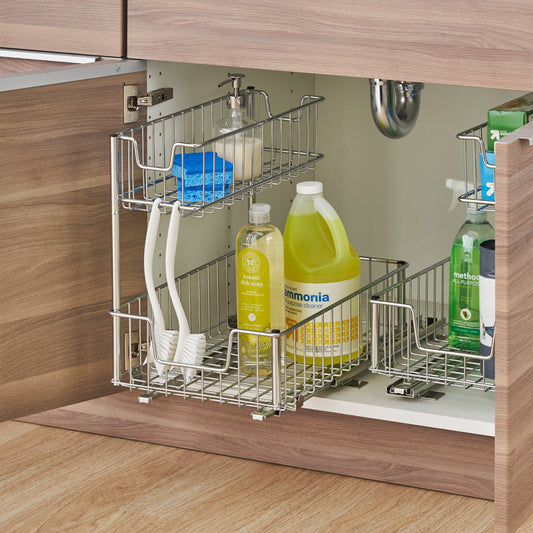 TRINITY Wire Undersink Organizer with Slide