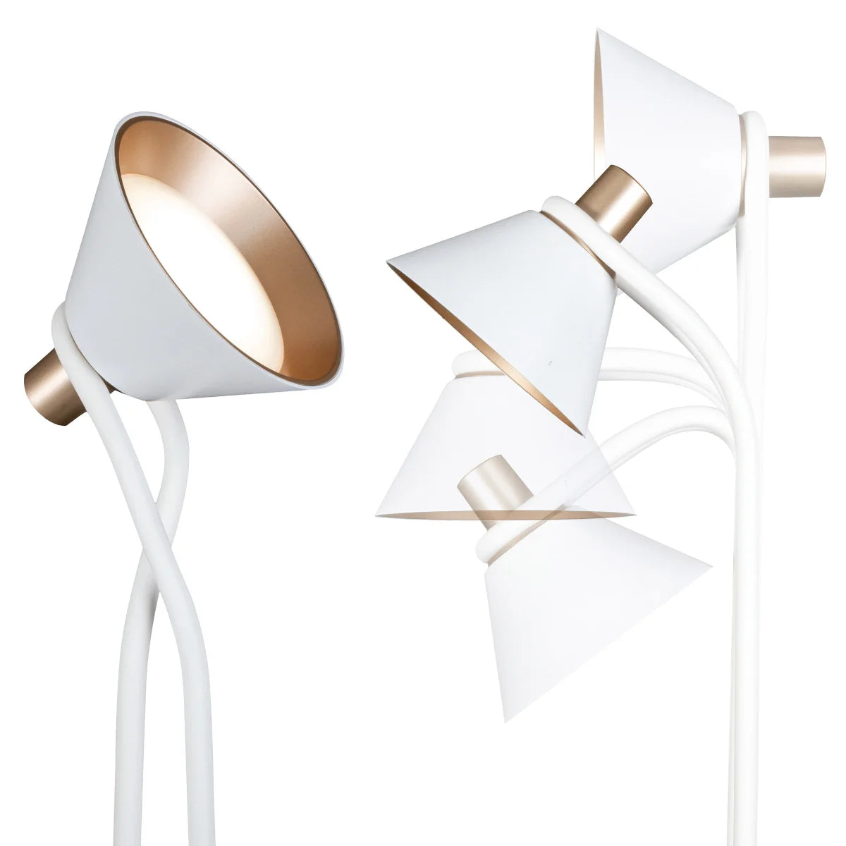 OttLite LED Desk Organizer Lamp with Wireless Charging Stand