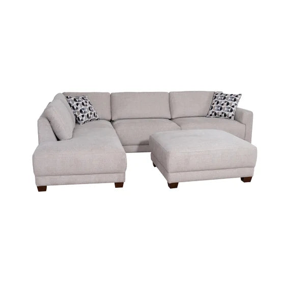 Costco - Raylin Fabric Sectional with Ottoman