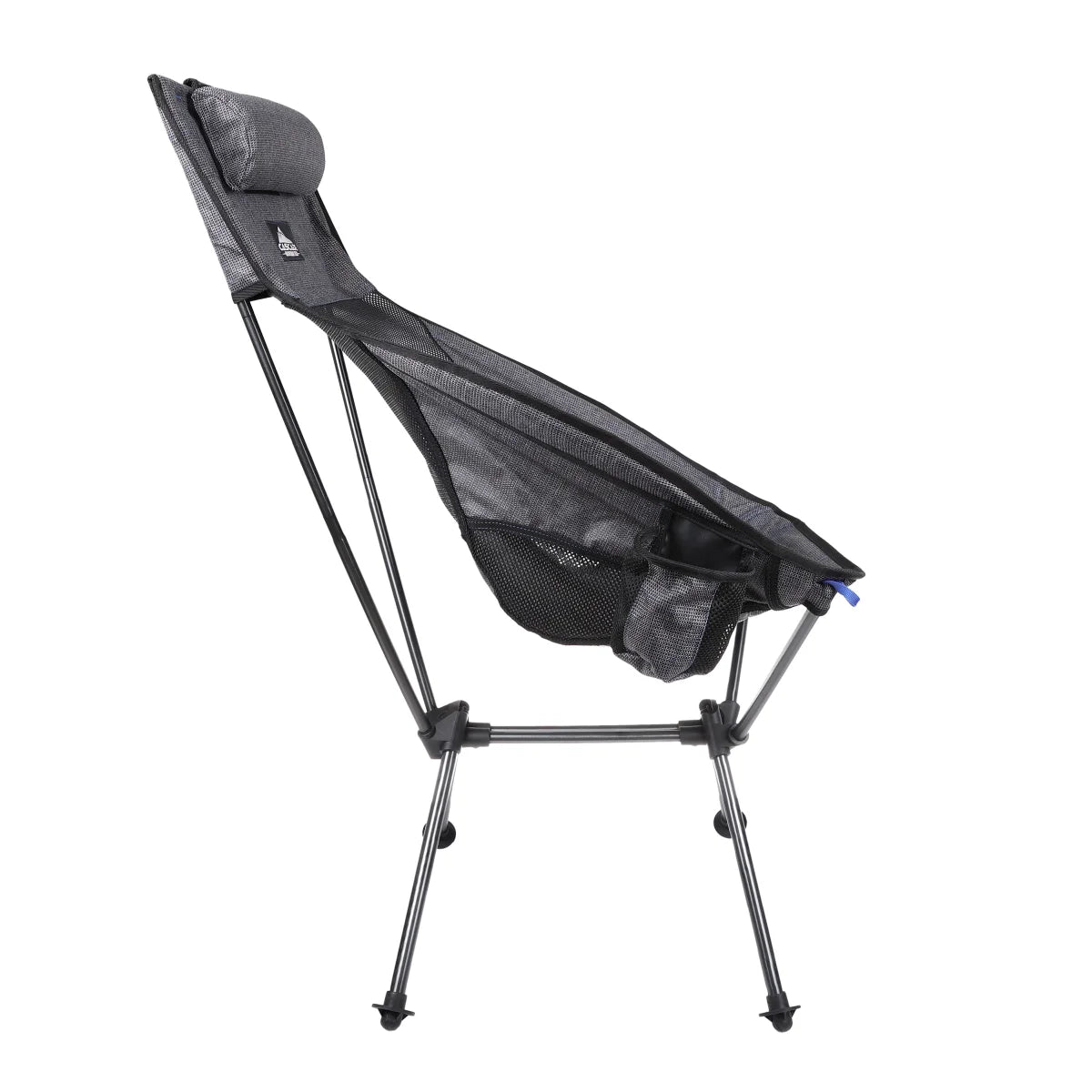 Cascade GRAY Ultralight Highback Camp Chair with Carry Bag For outdoor beach for Sports Events - Retail $49