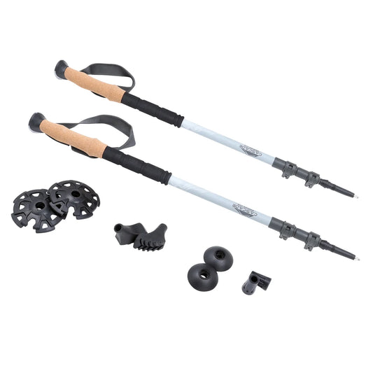 NEW - Cascade Carbon Fiber Quick Lock Trekking Poles Set