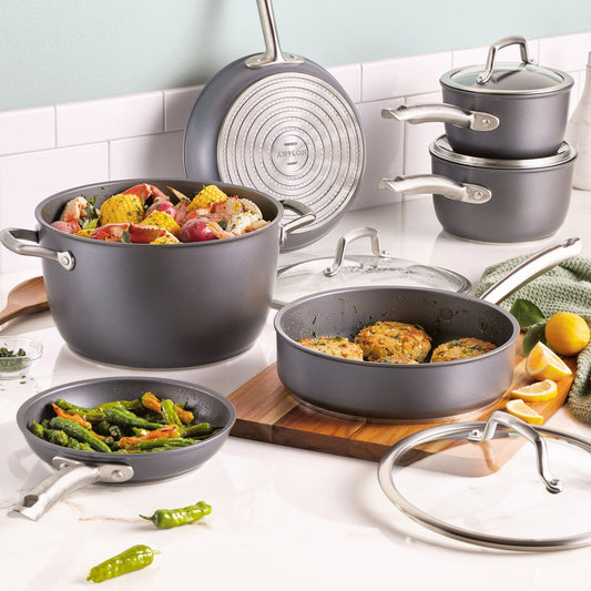 Anolon Accolade 10-piece Non-Stick Cookware Set - Retail $250