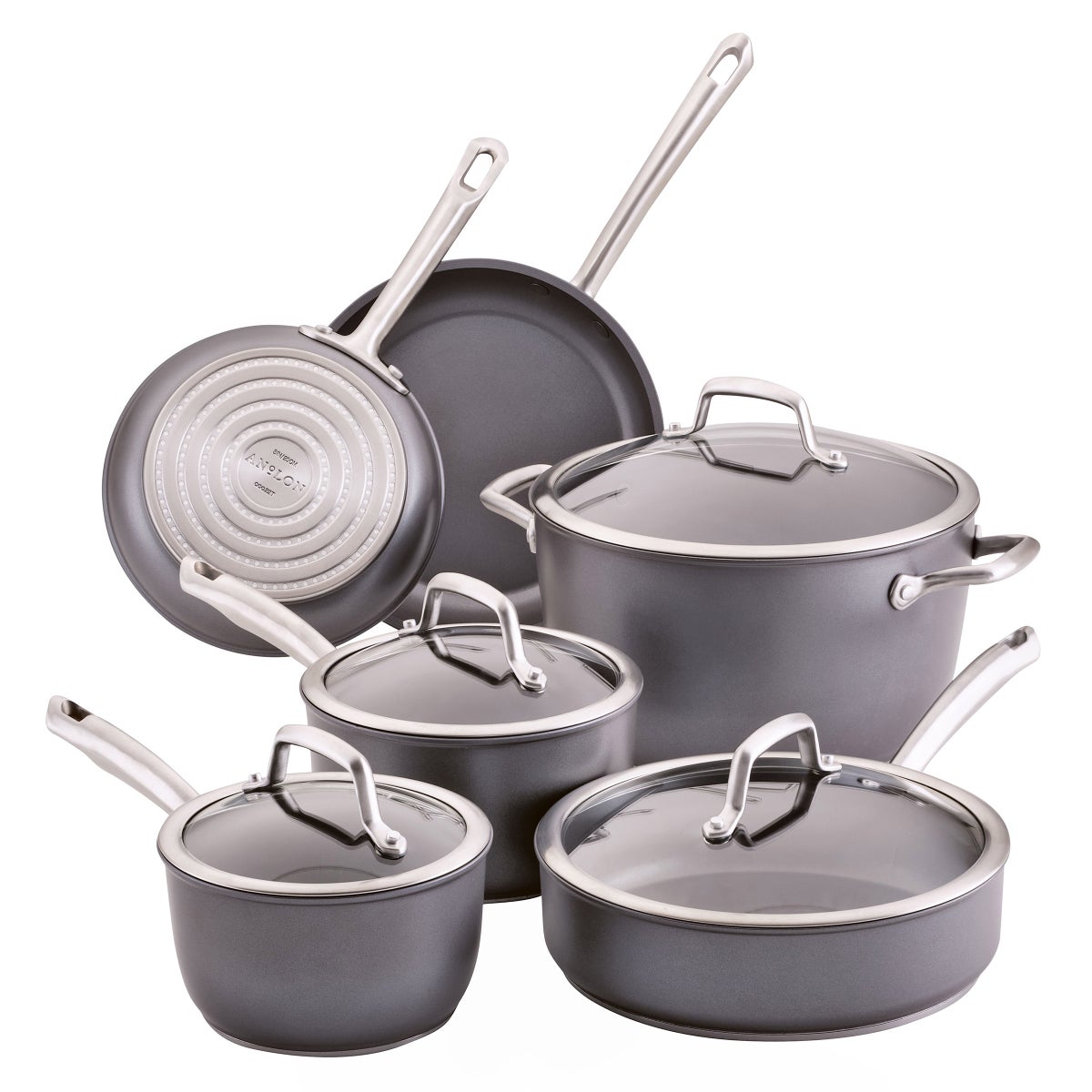 Anolon Accolade 10-piece Non-Stick Cookware Set - Retail $250