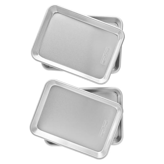 Nordic Ware Naturals Aluminum 1/6 Sheet Pan, 4-pack - Retail $27