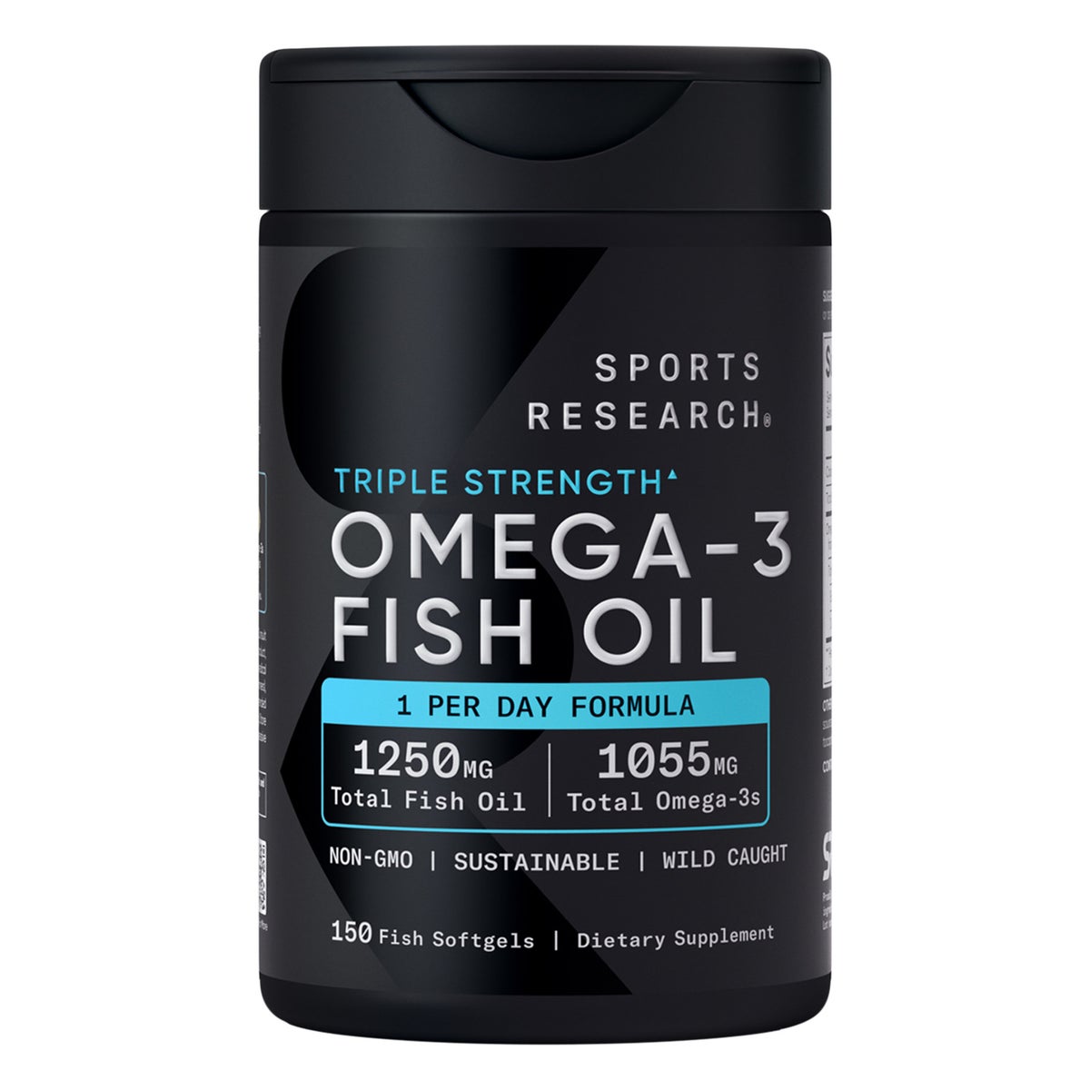 Sports Research Triple Strength Omega-3 Fish Oil, 150 Fish Softgels