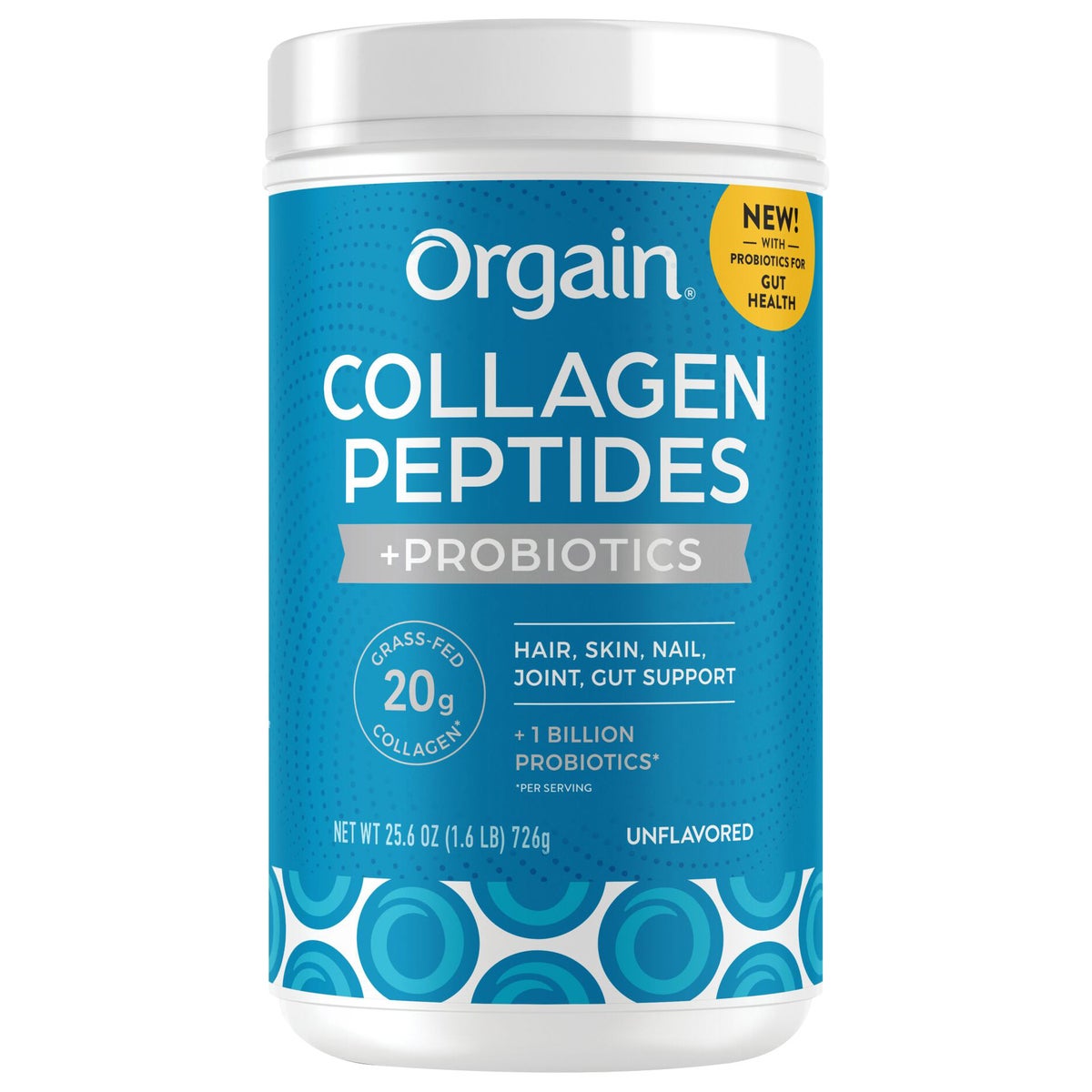 Orgain Collagen Peptides + Probiotics, Unflavored, 1.6 lbs - Retail $35