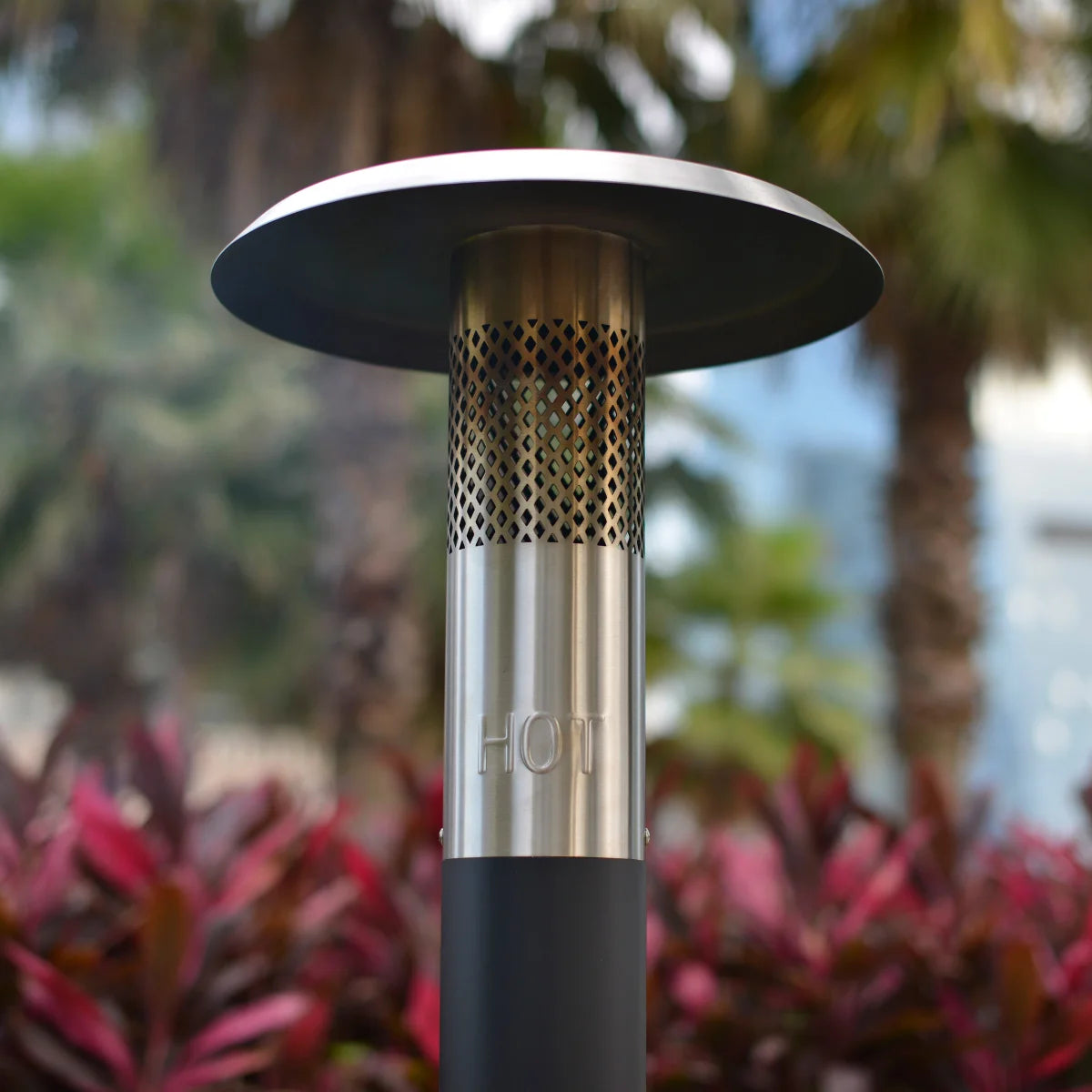NEW - FlamePro 81in H Steel Patio Pellet Heater