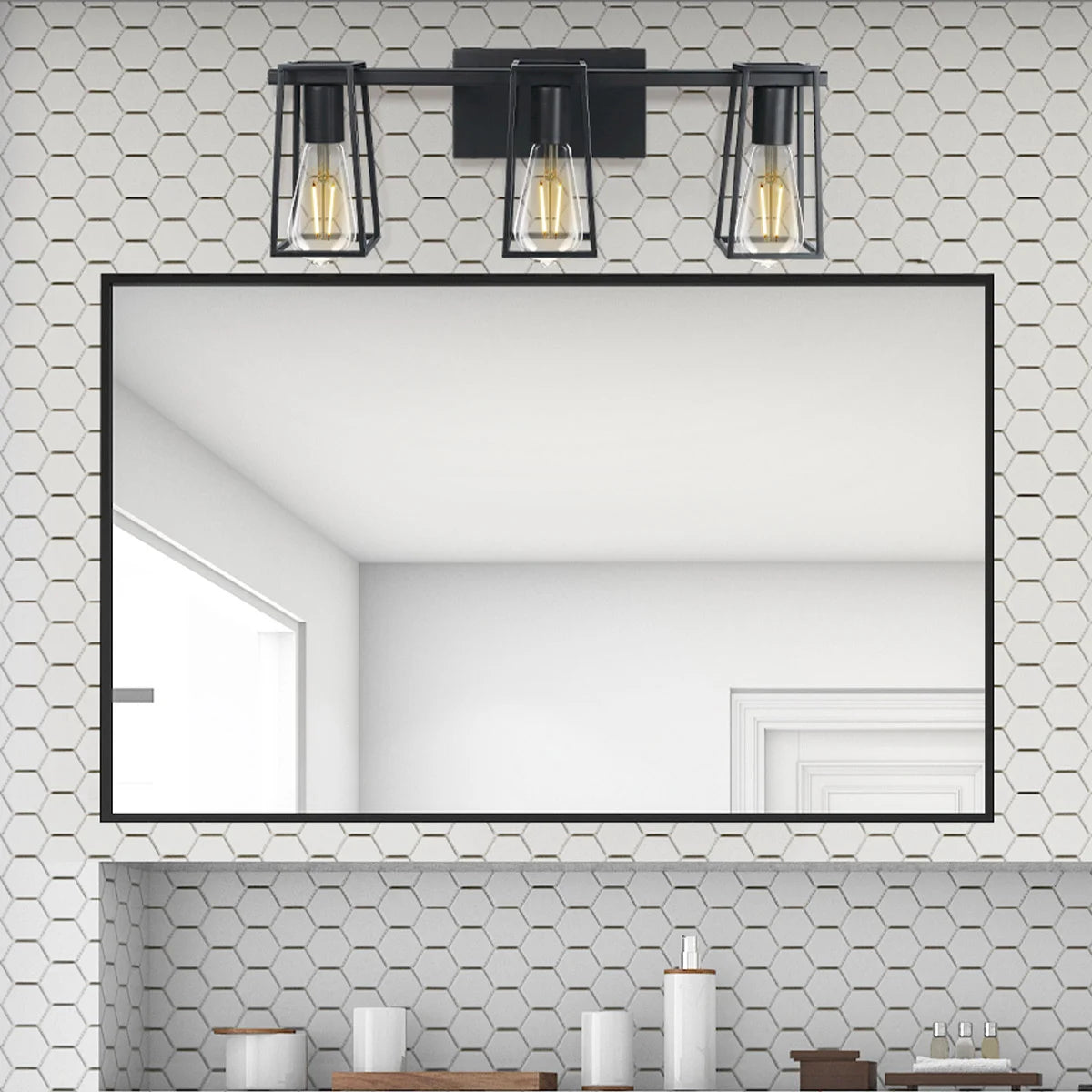 NEW - FEIT 3-Light Vanity Fixture - Retail $29