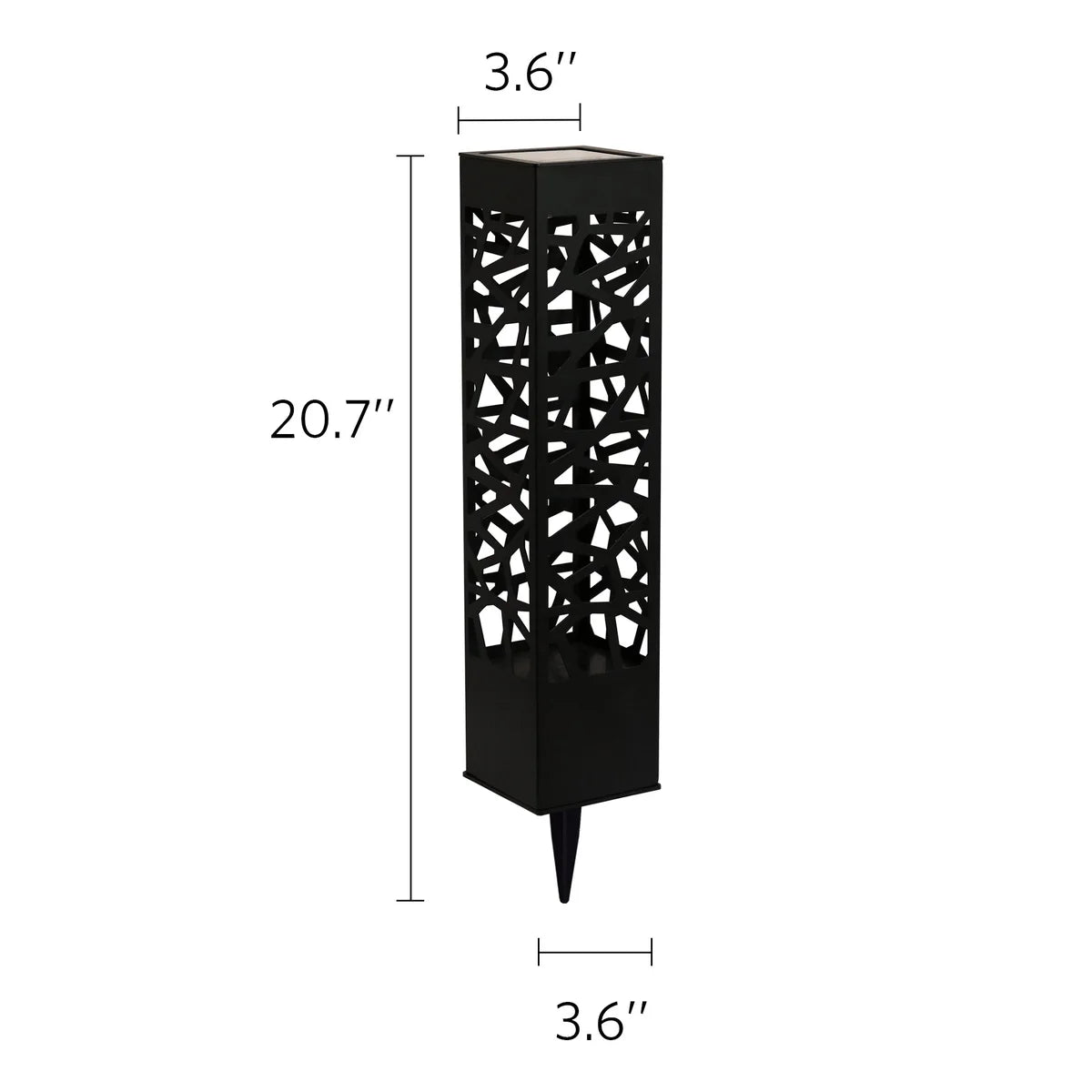 Tommy Bahama Square Solar Bollard Lights – 20 Lumen, 5-pack - Retail $39