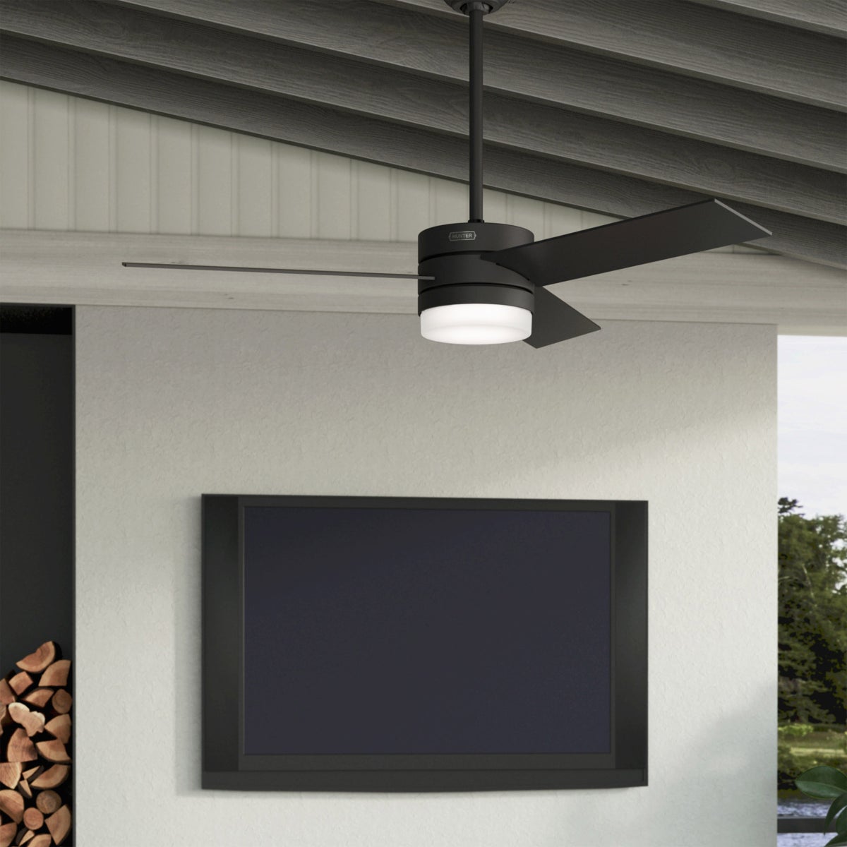 NEW - Hunter Exeter 54” 3-Blade Indoor / Outdoor Ceiling Fan  - Retail $150
