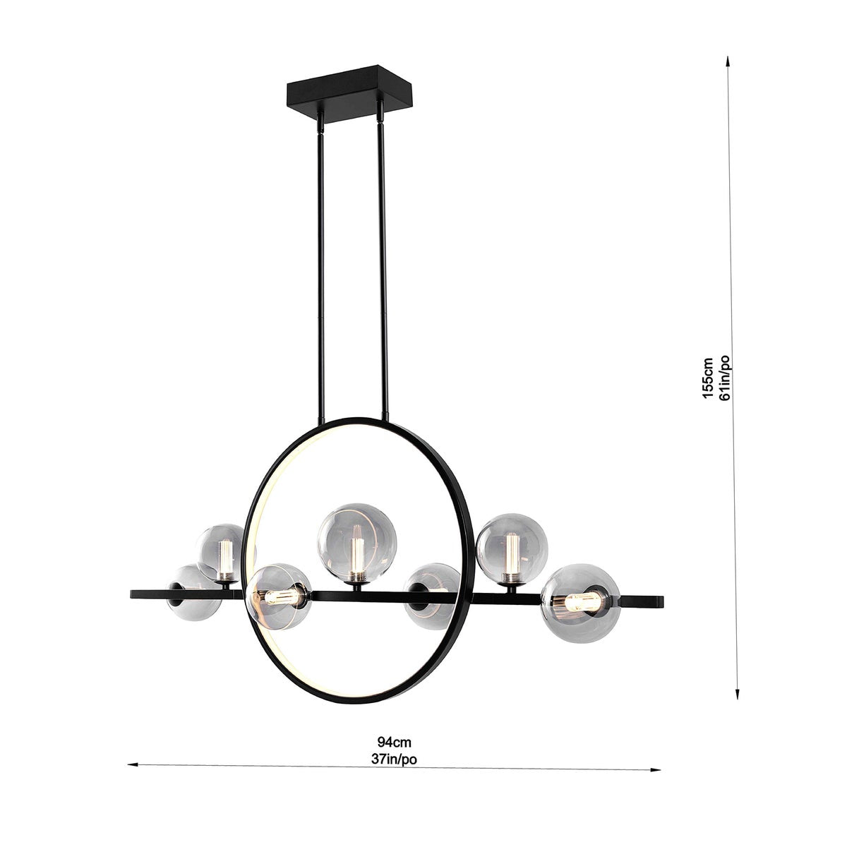 Housemark Luna 8-light LED Island Pendant Light