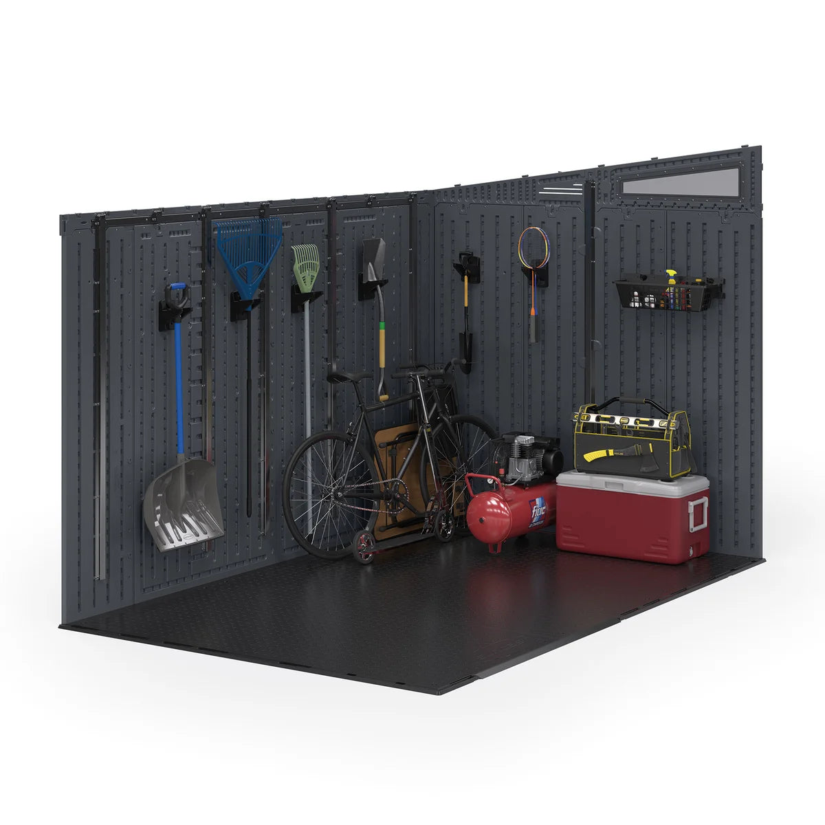 Suncast Modernist 10 ft x 7 ft. Sliding Door Storage Shed - Retail $1649