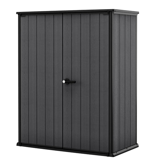 NEW - Keter Cortina Alto Premium Modern Vertical Outdoor Storage Shed - Retail $359