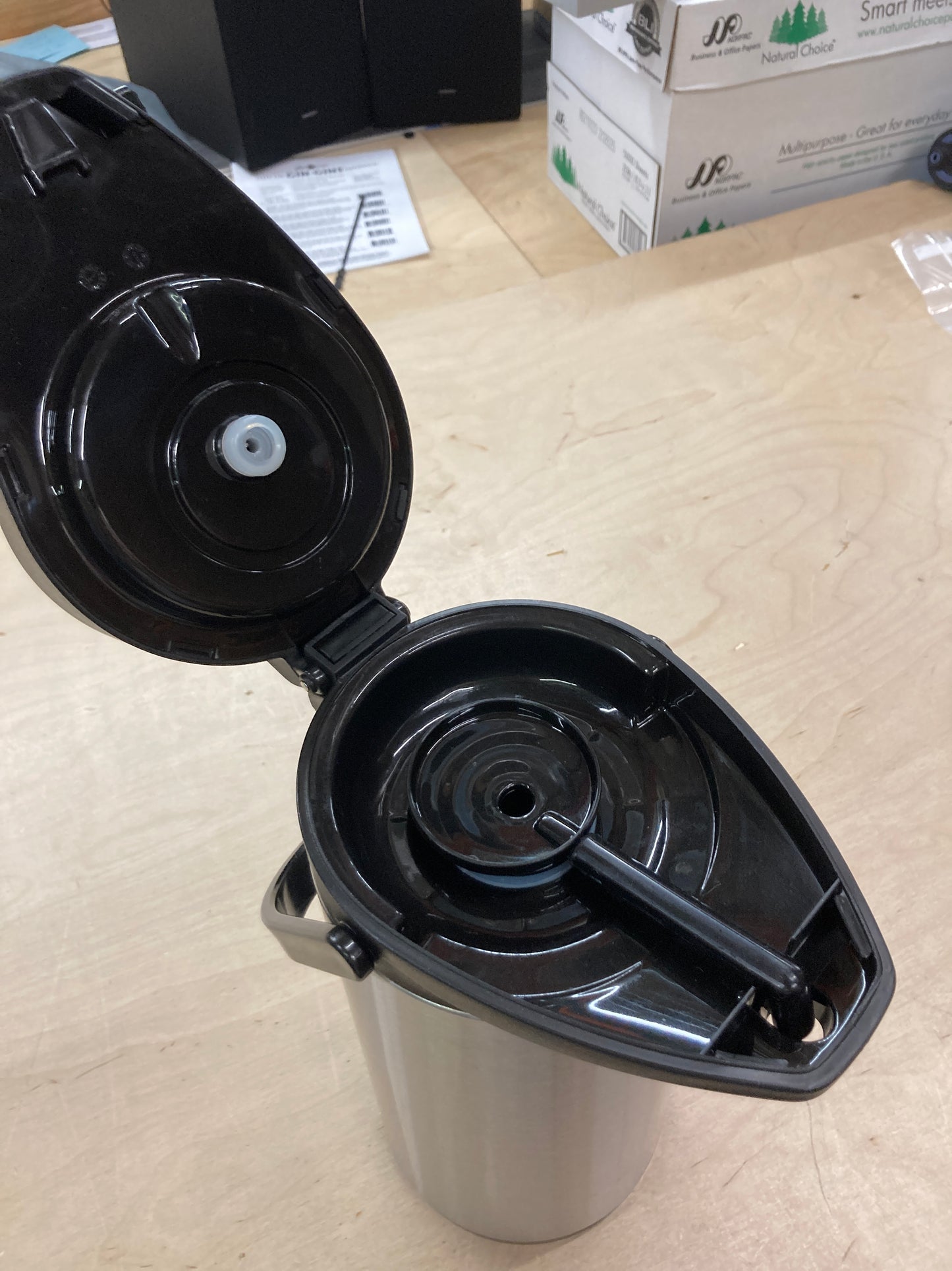 Service Ideas 74.4 fl oz Glass Lined Airpot with Lever - Retail $20 Default Title