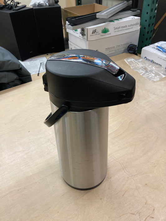Service Ideas 74.4 fl oz Glass Lined Airpot with Lever - Retail $20 Default Title