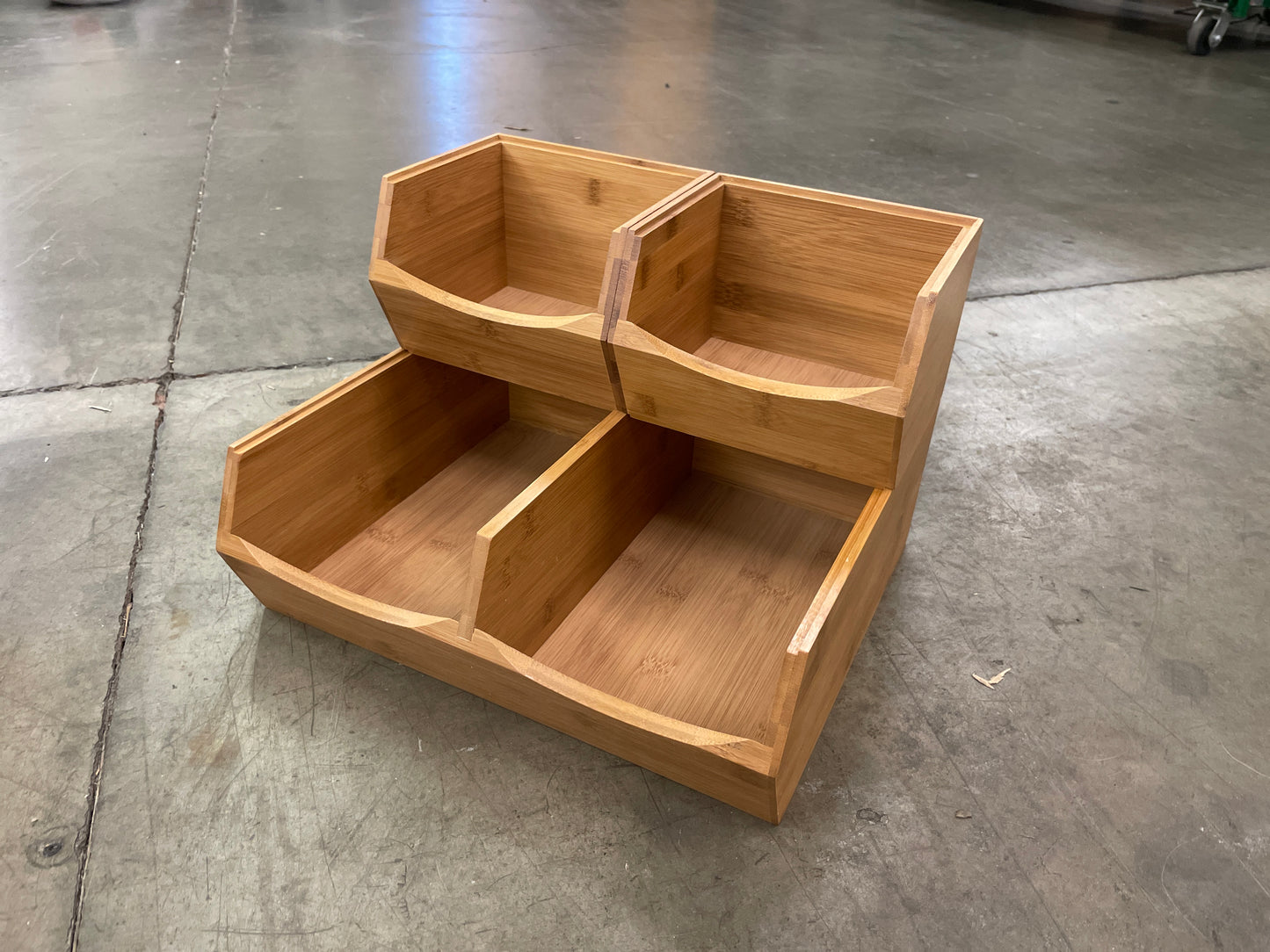 NEW - Seville Classics Stackable Bin Organizer, Set of 3 - Retail $24