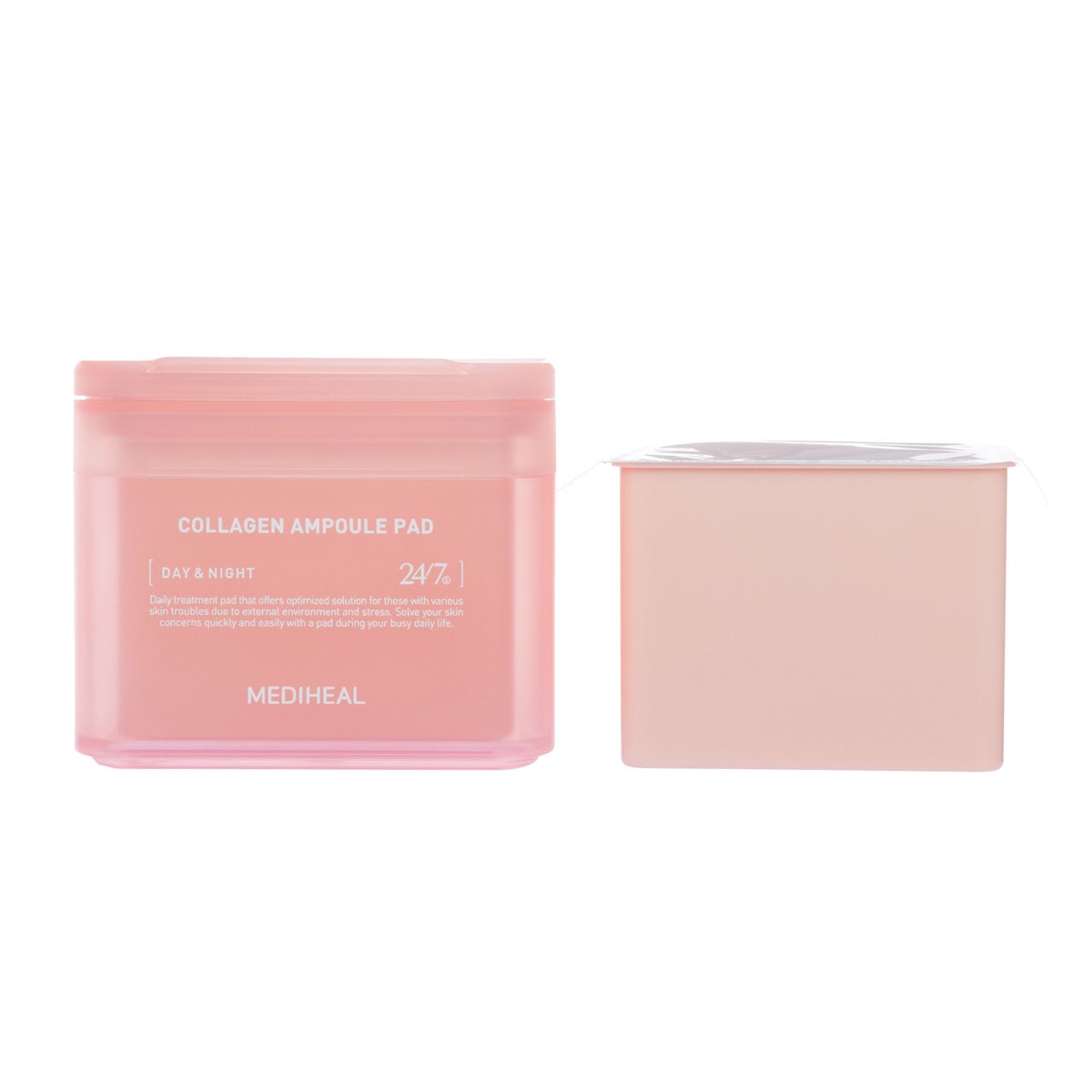 MEDIHEAL Collagen Ampoule Pad 100-count + 100-count refill Set - Retail $23