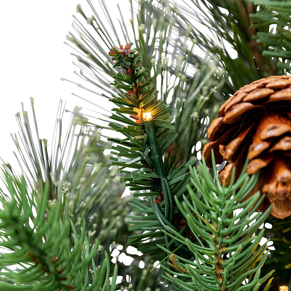 9’ Pre-lit LED Greenery Artificial Garland - Retail $60