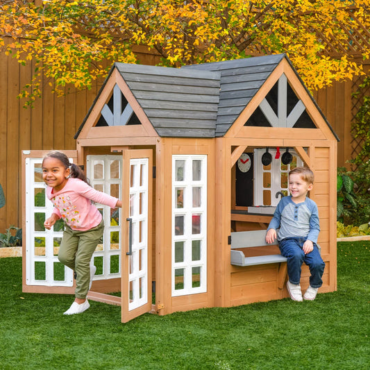 NEW - KidKraft Atrium Outdoor Playhouse - Retail $479