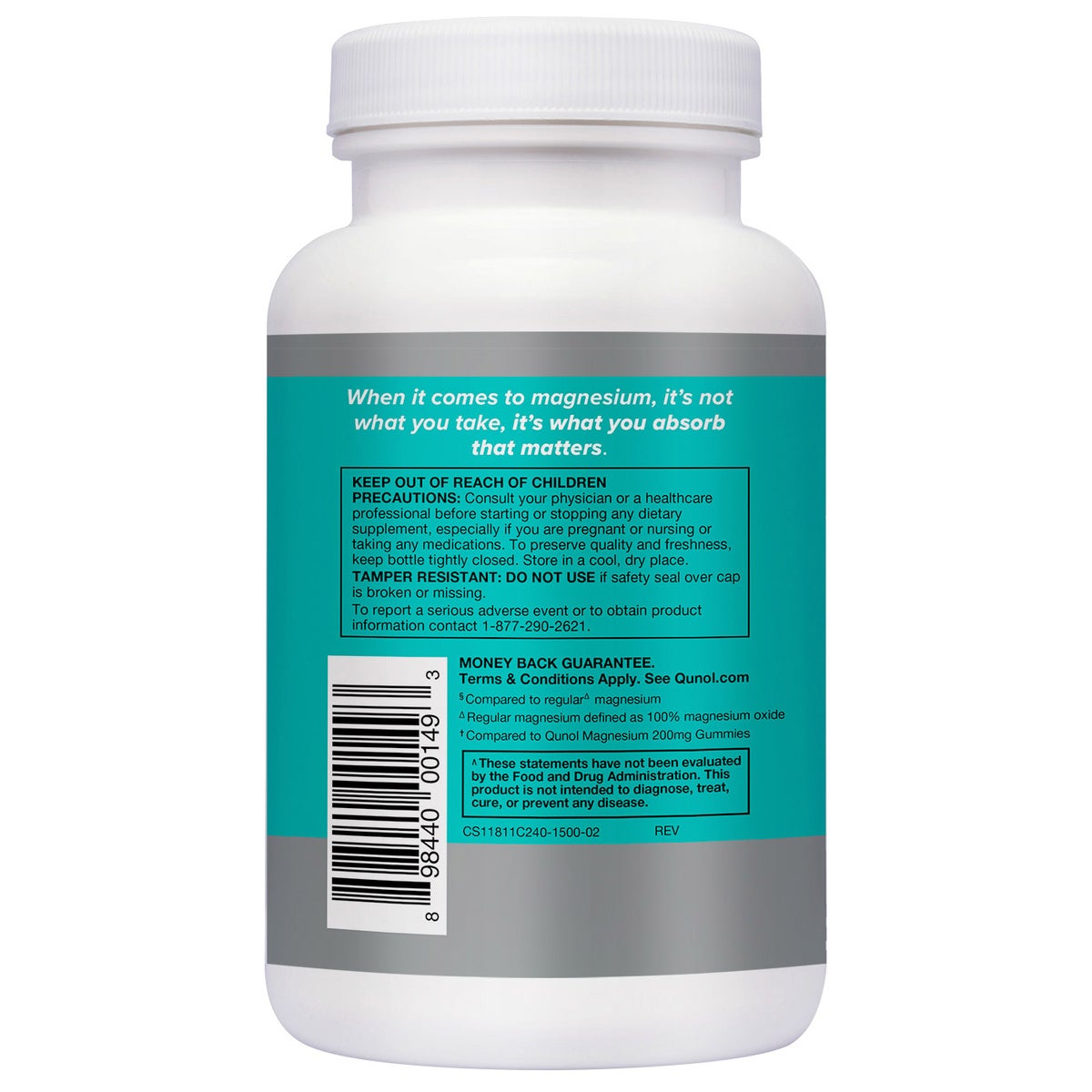 Qunol Extra Strength Magnesium 420 mg, 240 Capsules