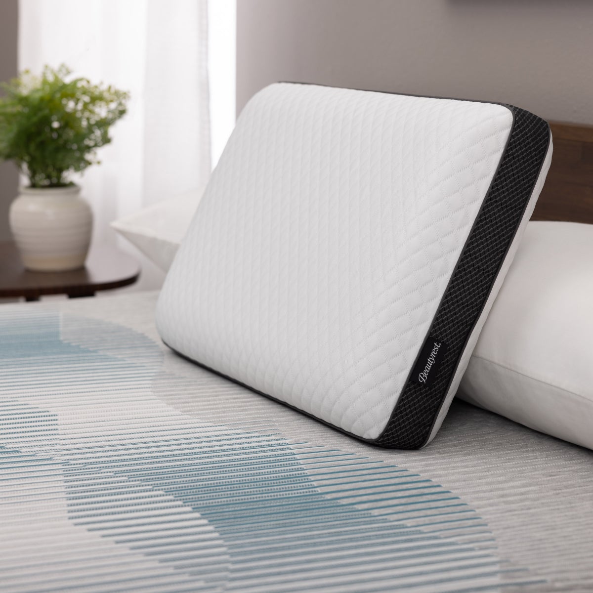 Beautyrest DualCool Carbon Fiber Memory Foam Pillow with AquaCool Technology - Retail $45
