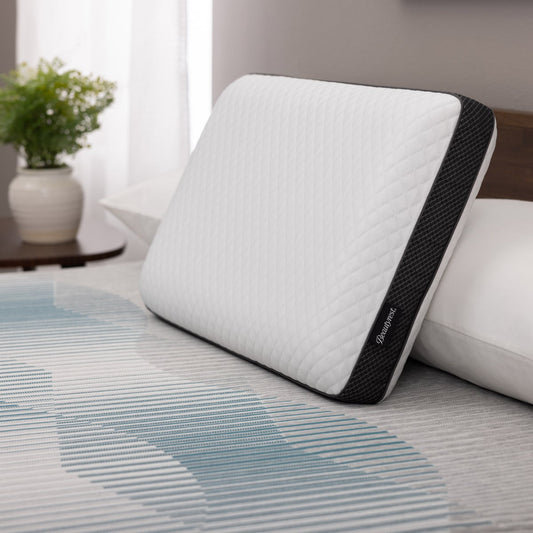 Beautyrest DualCool Carbon Fiber Memory Foam Pillow with AquaCool Technology - Retail $45