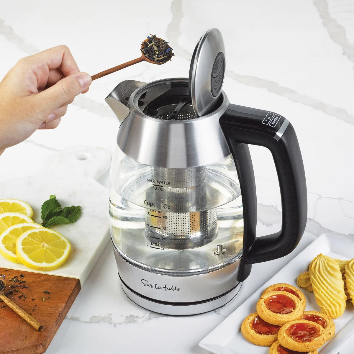 NEW - Sur La Table Digital Kettle with Infuser - Retail $35