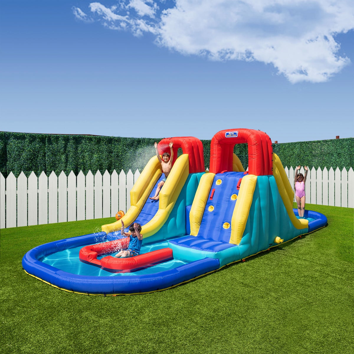NEW - Sportspower Racetrack Inflatable Water Slide
