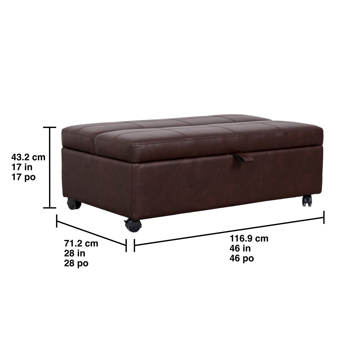 Like NEW - Emorie Sleeper Ottoman - Retail $400