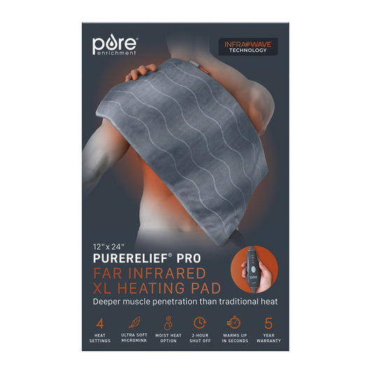 NEW - PureRelief Pro Far Infrared XL Heating Pad