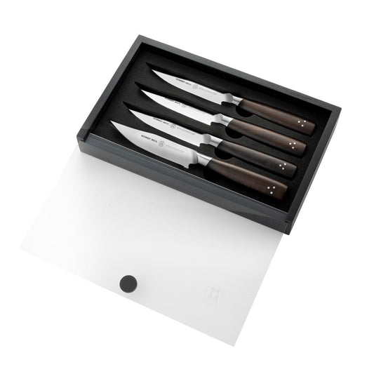 Schmidt Brothers Cutlery Delta Series Acacia Wood 4-pack Steak Knife Set