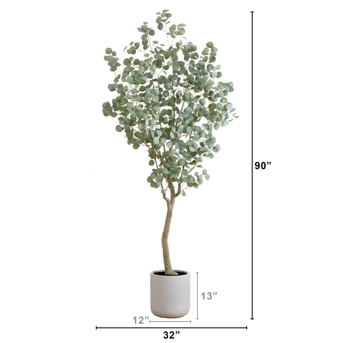 Faux 7.5ft Eucalyptus Tree - Retail $249
