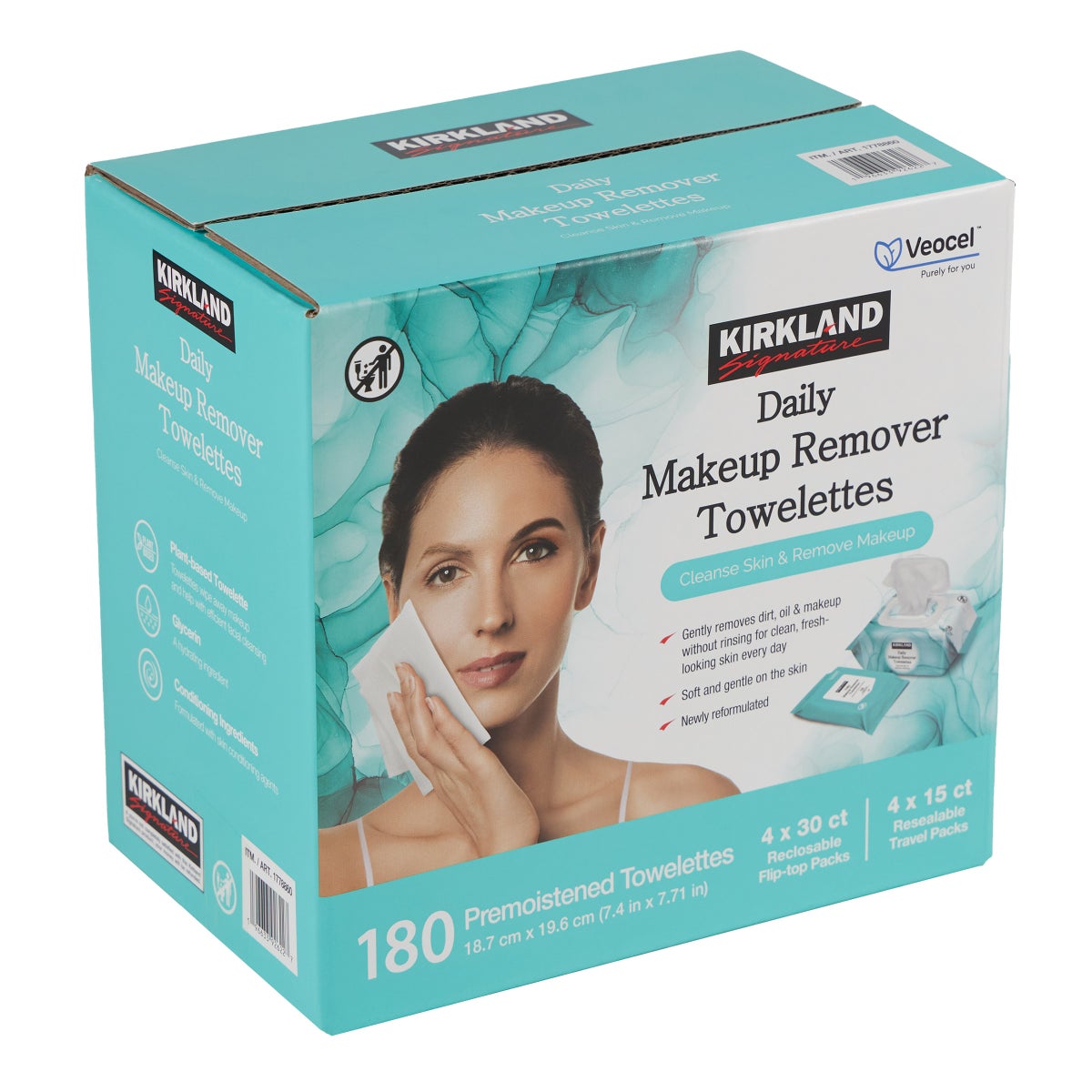 Kirkland Signature Daily Makeup Remover Towelettes, 180-count - Retail $16