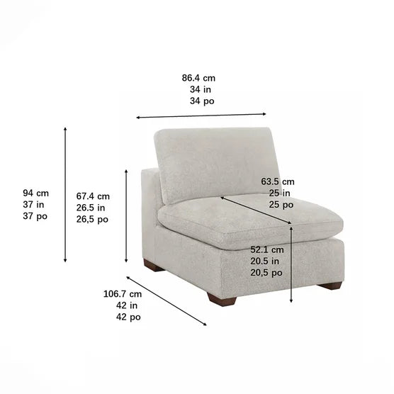 Thomasville Lowell Armless Chair