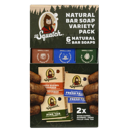 Dr. Squatch Natural Bar Soap, 5 oz, 6-pack