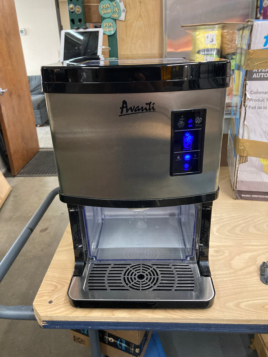 Avanti ELITE Series Countertop Nugget Ice Maker 15 kg (33 lb.), Stainless Steel - Retail $399 Default Title