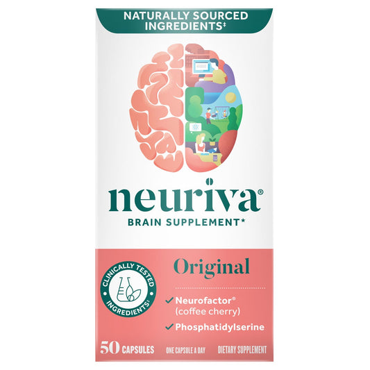 NEW - Neuriva Brain Supplement Original, 50 Capsules