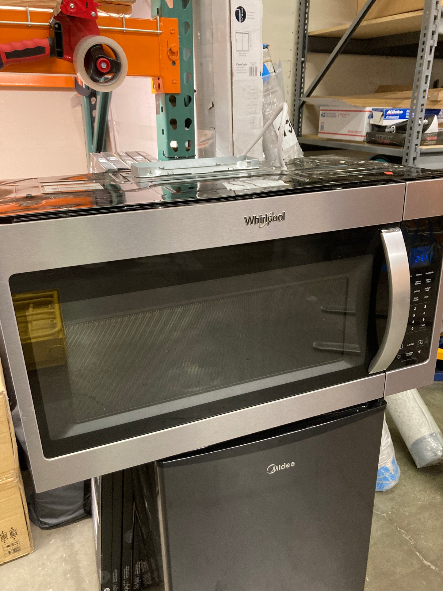 Whirlpool 1.9 cu. ft. Over-The-Range Microwave with Steam Cooking - Retail $269 Default Title