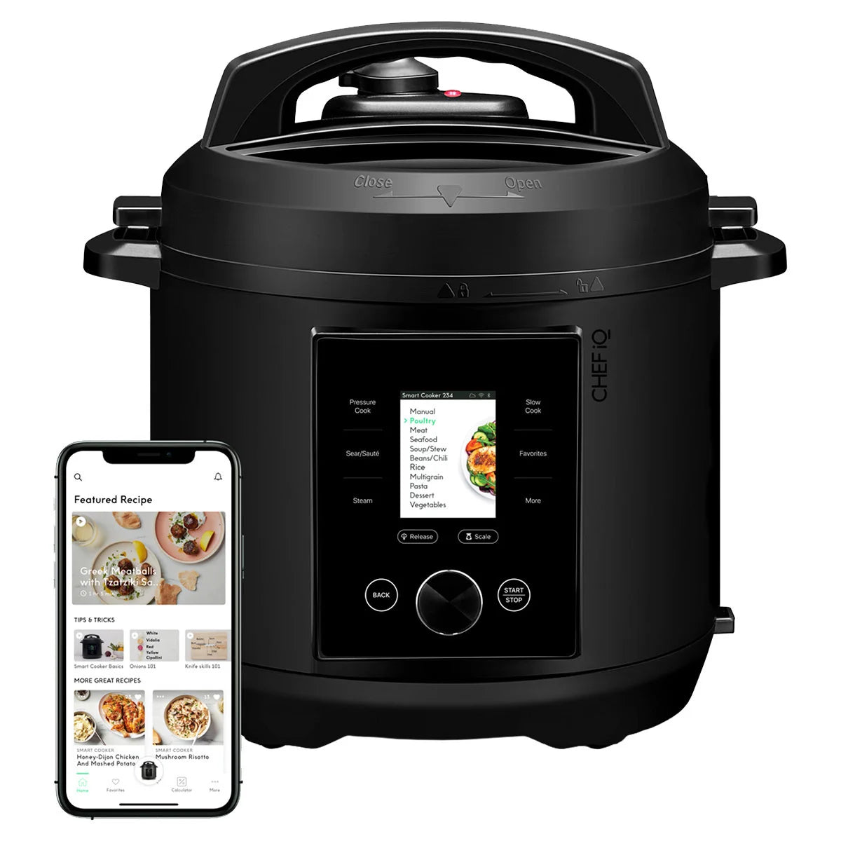 CHEF iQ Smart Multi-Setting 6-Quart Pressure Cooker - Retail $139