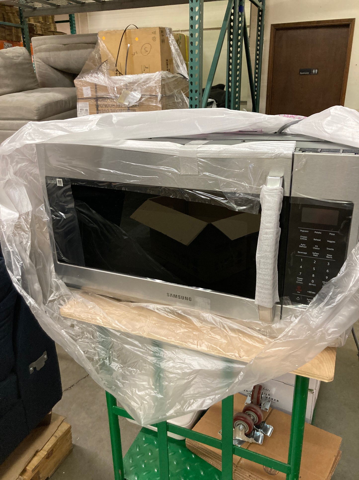 NEW - Samsung 1.9 Cu. Ft. Over-the-Range Microwave with Sensor Cook ME19R7041FS - Retail $419 Default Title